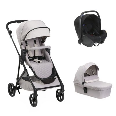 CHICCO Poussette trio seety florence beige + siège auto kory i-size essential + nacelle seety