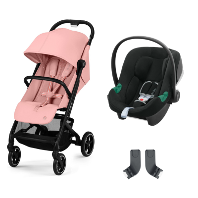 CYBEX Poussette duo beezy candy pink + siège auto aton b2 i-size