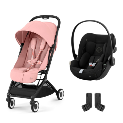 CYBEX Poussette duo orfeo candy pink + siège auto cloud g i-size