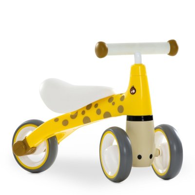 HAUCK Porteur bébé 1st ride 3 roues girafe jaune