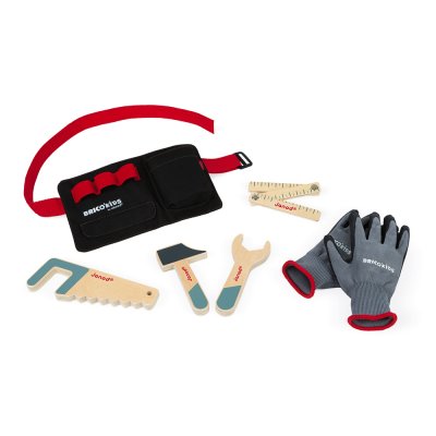 JANOD Set de bricolage ceinture, outils & gants brico'kids