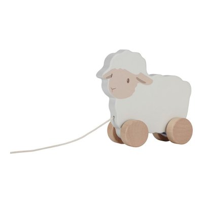 LITTLE DUTCH Jouet à tirer mouton en bois fsc - little farm