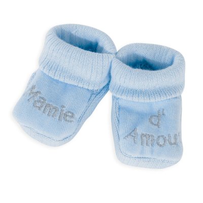 Chaussons Papa d'amour Bleu