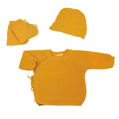 Lot bonnet naissance et chaussons renard bébé garçon en velours 5733200000