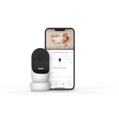 OWLET Babyphone audio avec vidéo cam 2 blanc