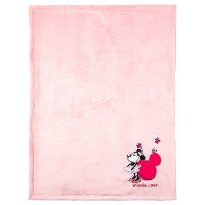 Couverture bi-matière 75x100 cm - Marie Jolie - Rose - Kiabi - 18.32€