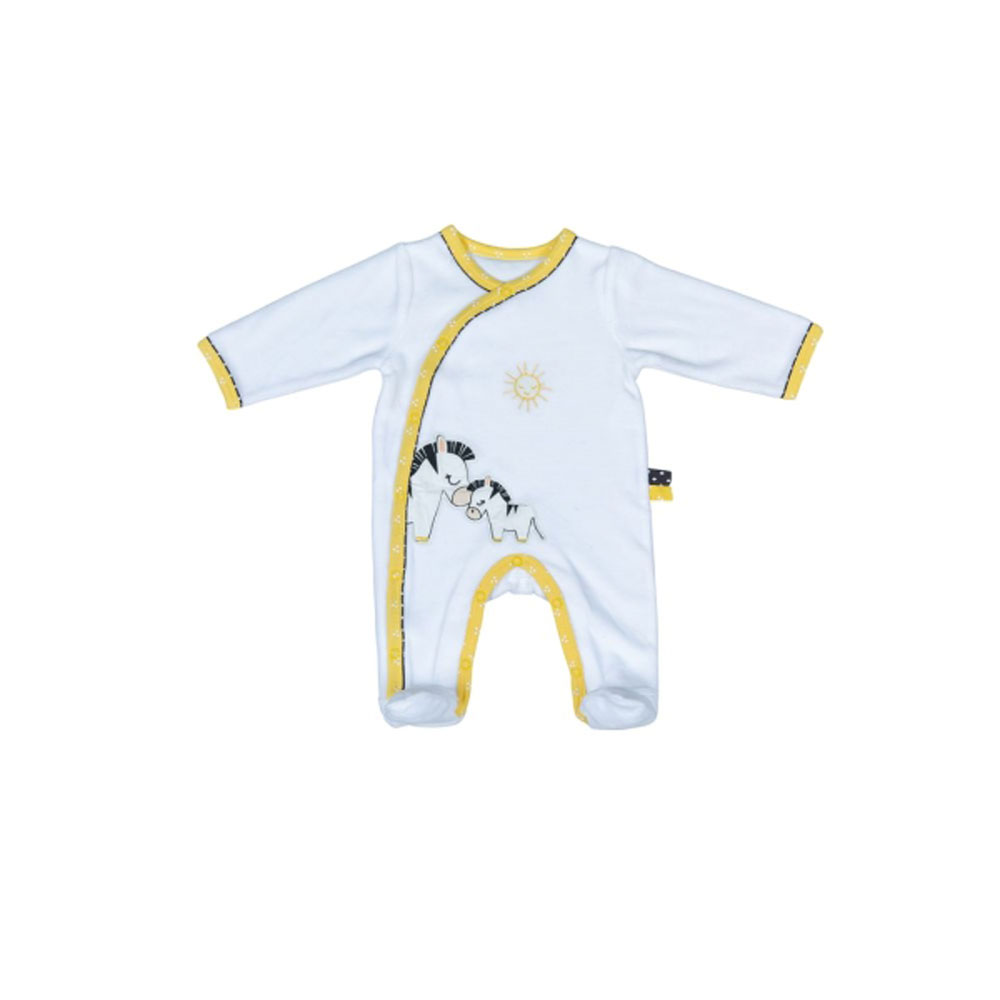 Pyjama bébé 1 mois blanc Sauthon
