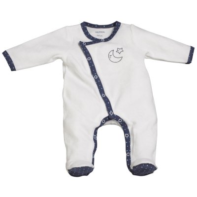 SAUTHON BABY DECO Pyjama bébé velours blanc 3 mois merlin