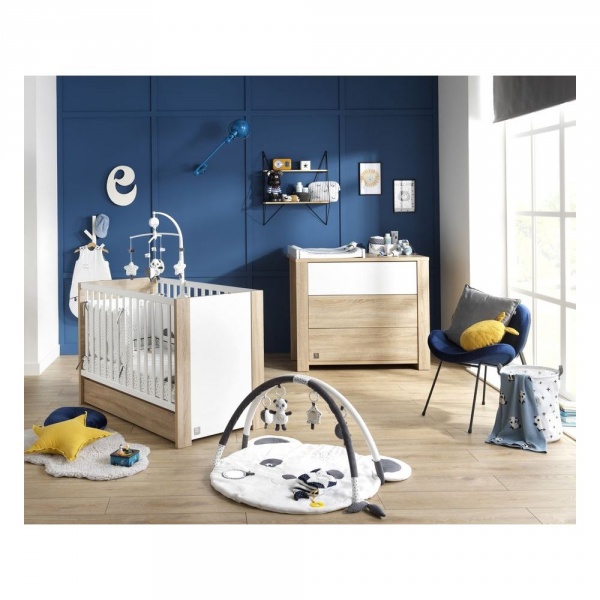 Chambre Bebe Duo Lit 60x1cm Commode Antonin Bois Et Blanc De Sauthon Meubles Sur Allobebe