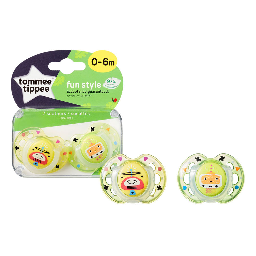 sucettes  TOMMEE TIPPEE ANYTIME 2 SUCETTES 0-6M